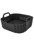 BANDEJA FIH 1175 P/FRITADEIRA A AR PERF. 20X6CM PRETO SILIC