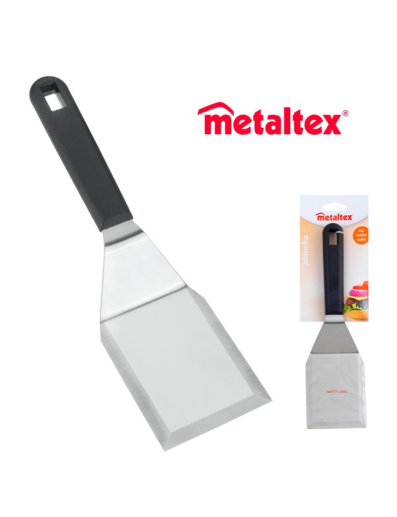 ESPATULA MET 204450 CURVA INOX C/CABO PLST 27CM