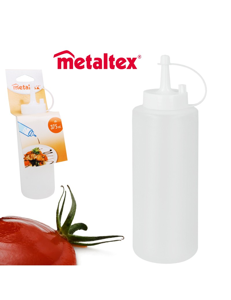 RECIPIENTE MOLHOS MET 252960 BRANCO 375ML PLASTICO