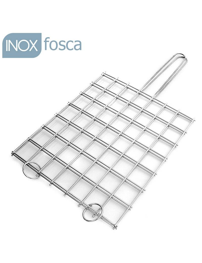 GRELHA QUADRICULADA GUD FOSCA Nº5  30X40 INOX