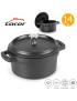 CAÇAROLA LACOR 25915 MINI PRETA 14X7,5CM 0,90L ALUM. FUND