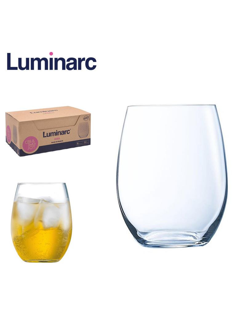 COPO ALTO LUMINARC ARA ECO 36CL CONJ.6 VIDRO