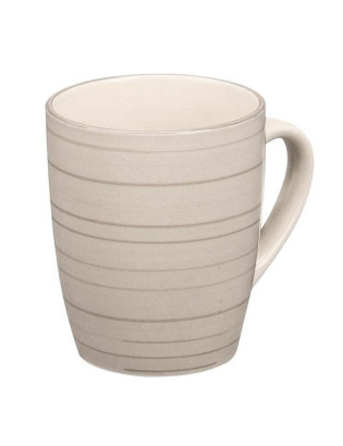 CANECA MUG 10564 ESPIRAL CINZA 30CL CERAMICA