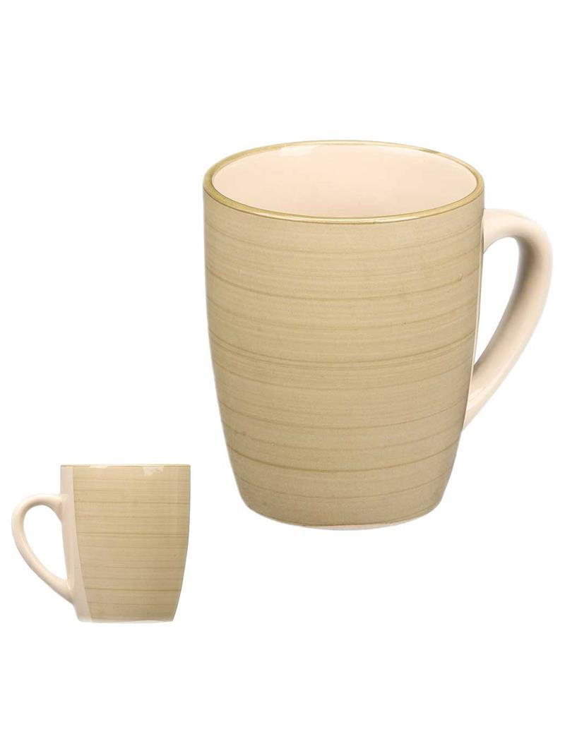 CANECA MUG 10568 ESPIRAL VERDE OLIVA 30CL CERAMICA