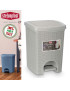 BALDE LIXO 30798 ELEGANCE CINZA CLR 20L 31X27,5X39CM PLST
