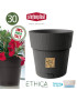 VASO 68151 ETHICA CINZA ESC. 30X29CM PLST