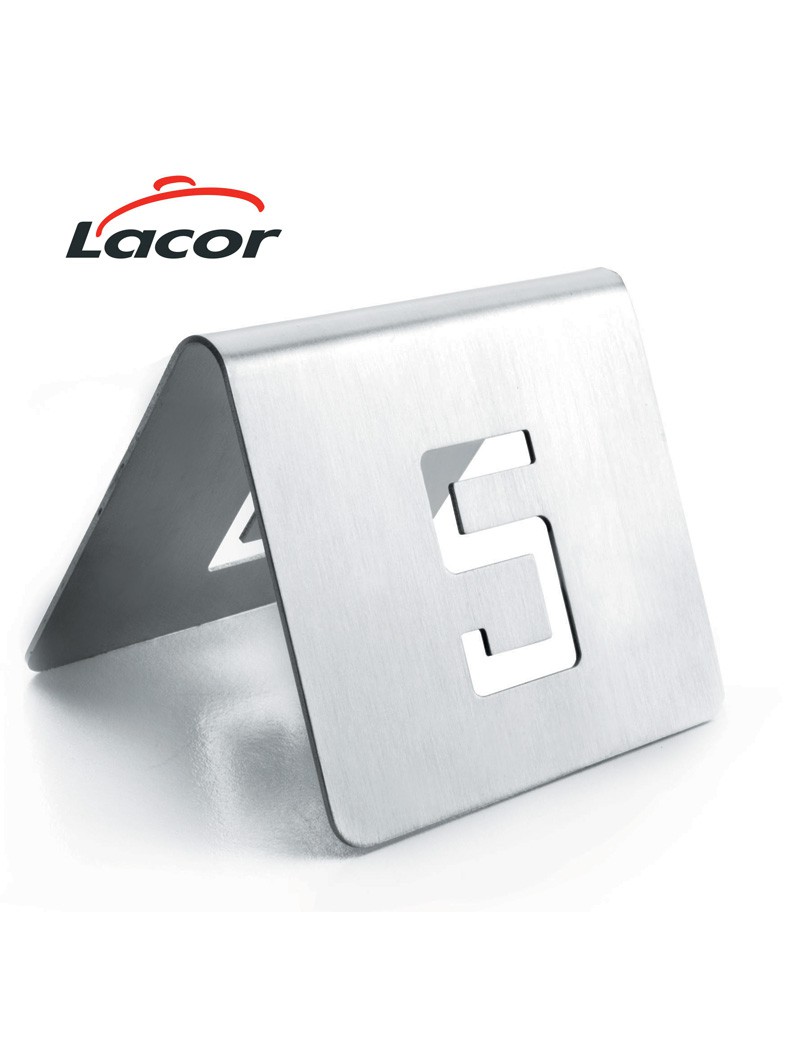 NUMERO MESA 13-24 LACOR 61096 INOX 5X6CM