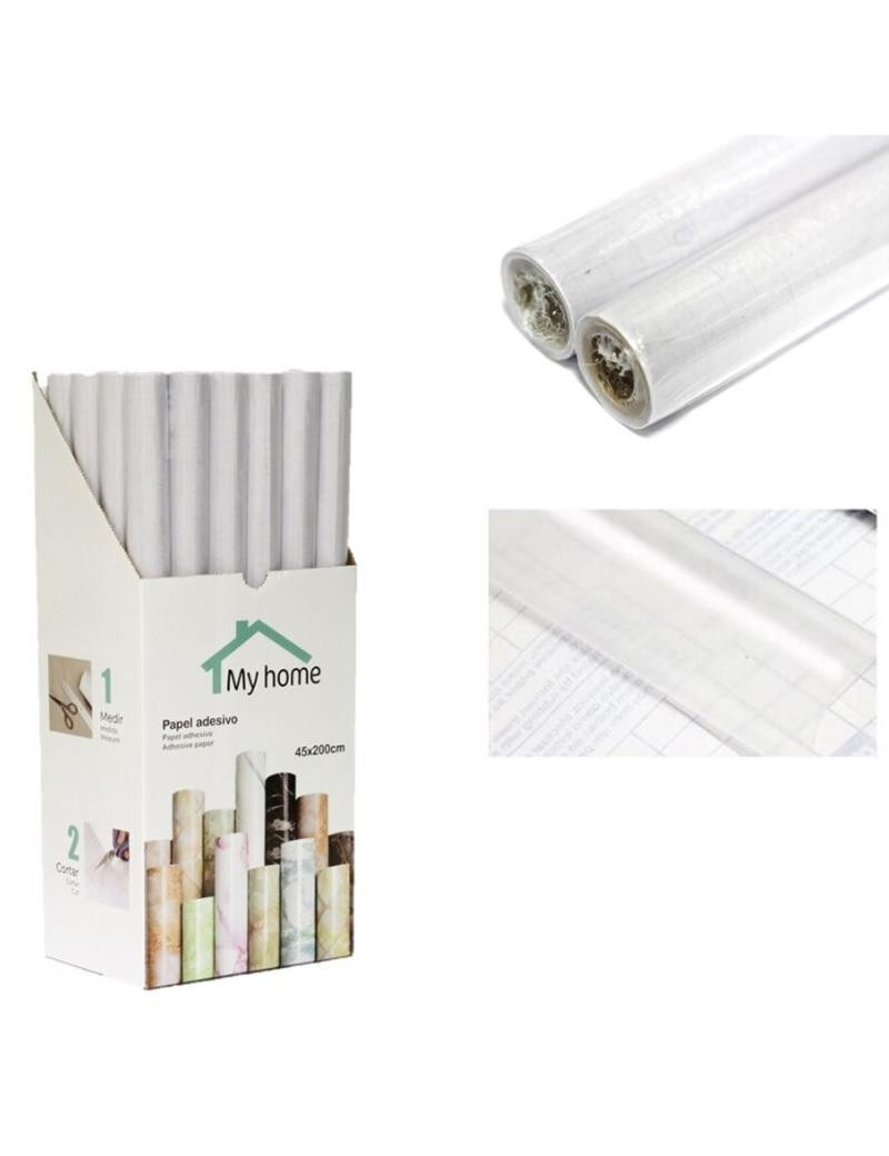 PAPEL ADESIVO GROUP NINE ROLO 45X200CM TRANSPARENTE
