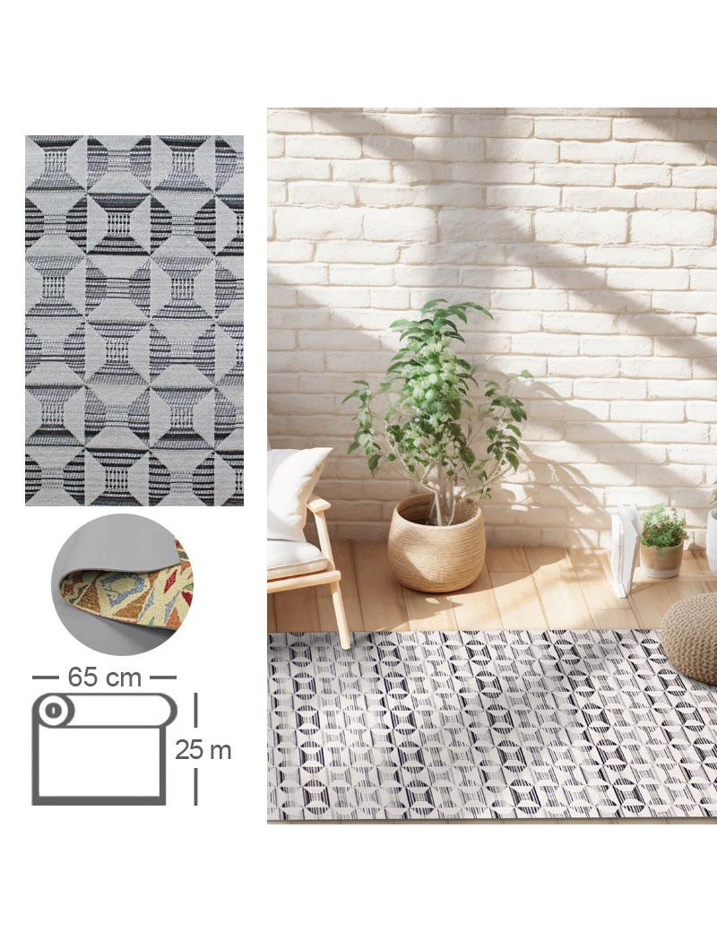 ROLO MULTIUSOS LJ ALF272-065 MUGA GREY 0,65X25M ANTIDESLIZAN