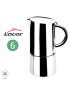 CAFETEIRA EXPRESSO LACOR 62056 MOKA 6CH INOX 18/10 INDUÇAO