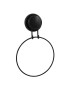 SUPORTE TOALHA 142765 PRETO MATE C/VENTOSA 15,9X3,5X26CM