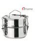 MARMITA 29816 DUPLA 16CM S/FUNDO TERMICO INOX 18/10