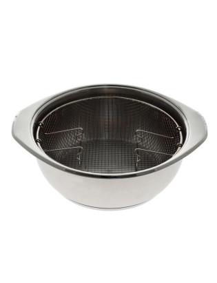 FRITADEIRA INOXIBAR 51280 C/ASAS IND. Ø24CM INOX18/10