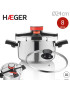 PANELA PRESSAO HAEGER PC-8SS.023A EASY COOK 8L Ø24CM INOX