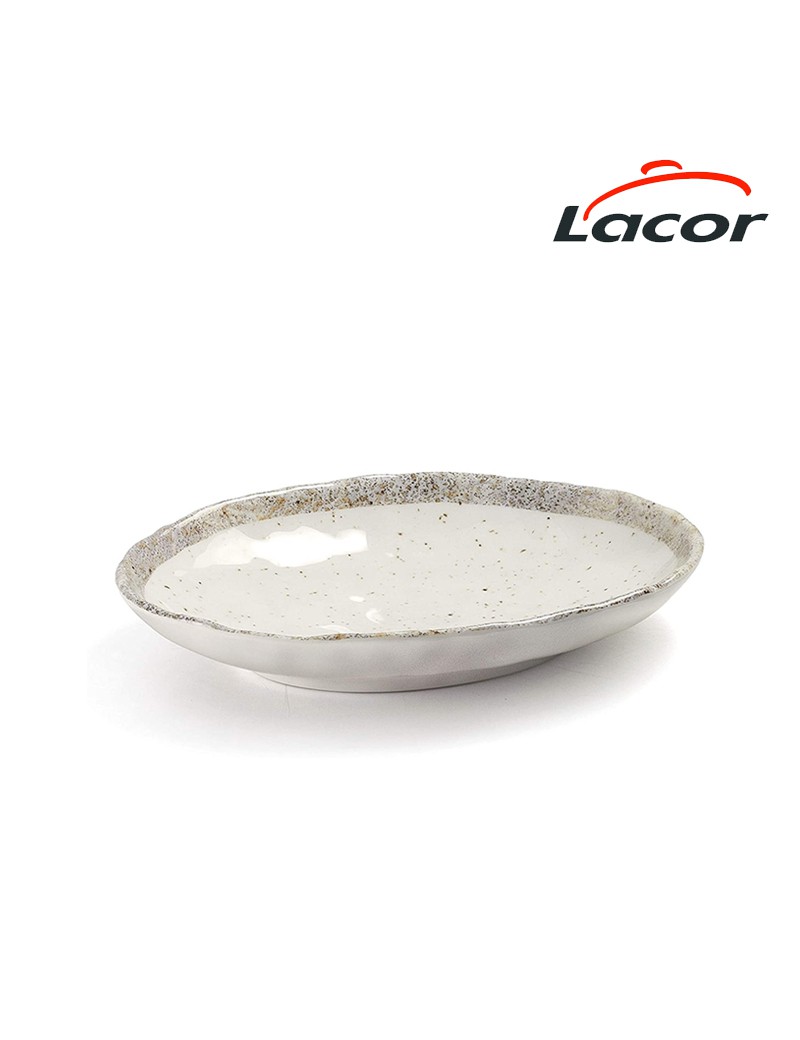 TRAVESSA LACOR 63852 EARTH OVAL 19,7X14CM MELAMINA