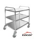 CARRO SERVIÇO LACOR 66349 3BANDEJAS C/RODAS 55X80X94,5CM