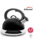 CHALEIRA LACOR 68644 C/APITO PRETA 2,5L INOX 18/10 INDUÇAO