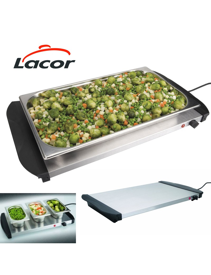 PLACA ELETRICA LACOR 69045 P/AQUECIMENTO INOX 400W 53X35,5CM