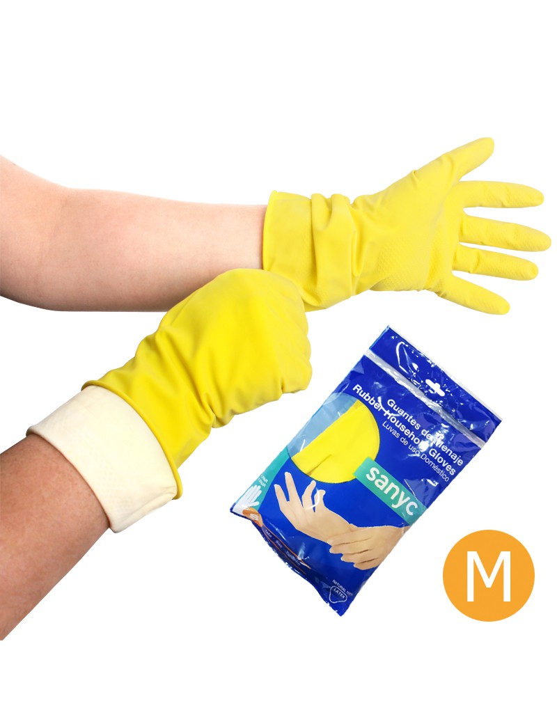 LUVA F3285 LATEX MEDIAS T.M P/USO DOMESTICO