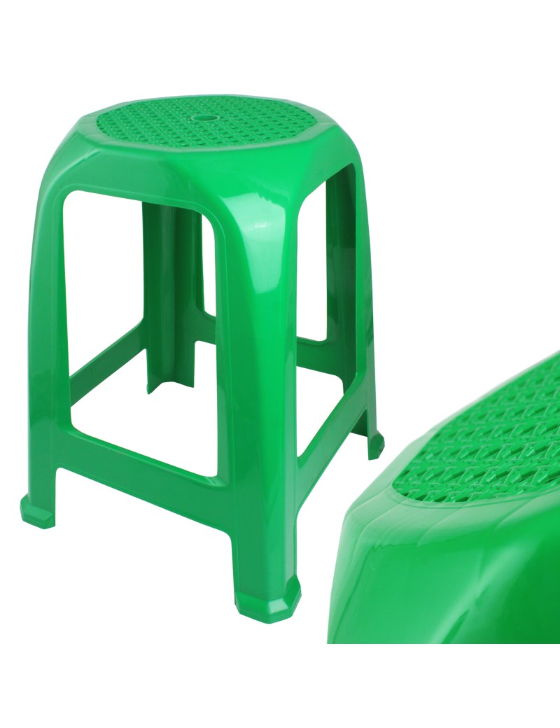 BANCO MULTIUSOS VERDE 26X26X47CM PLST