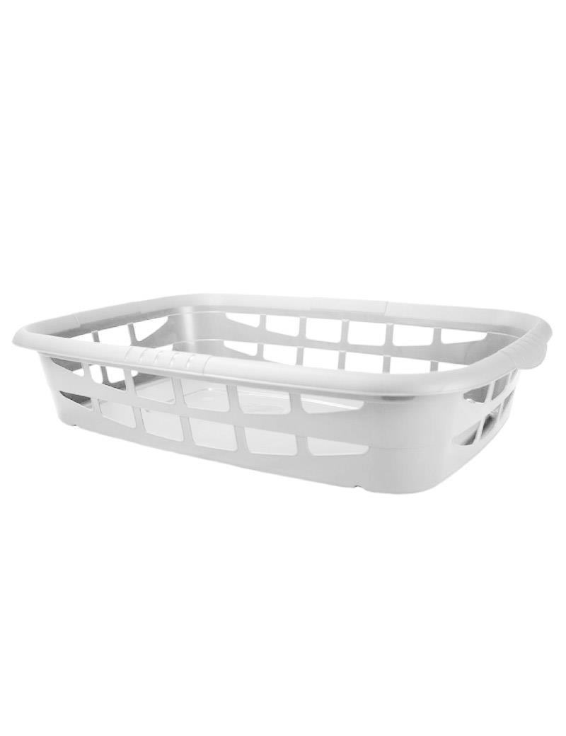 CESTO ROUPA CD 1982 BECLASSIC BRANCO 25L 65X44,5X13CM PLST