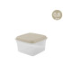 CAIXA HERMETICA CD 2438 BECLASSIC BEGE QUAD. 0,80L PLST
