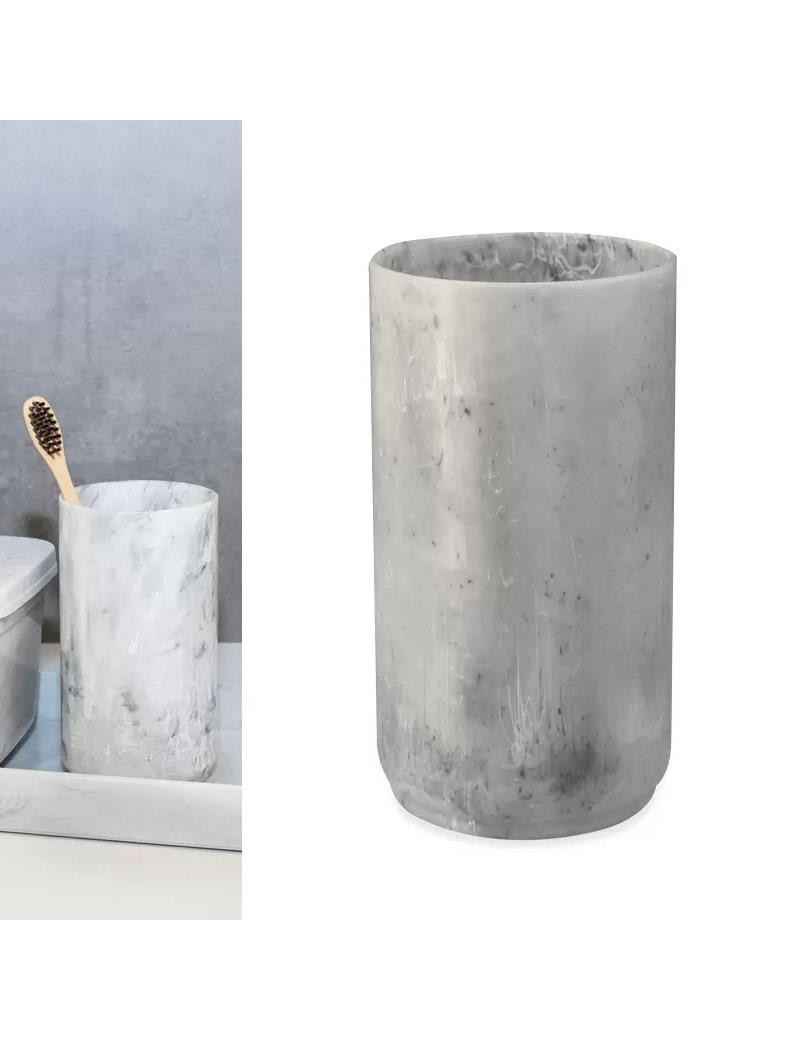COPO ESCOVAS CD 2756 STONE BRANCO 40CL 7,5X13,9CM PLST
