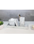 COPO ESCOVAS CD 2756 STONE BRANCO 40CL 7,5X13,9CM PLST