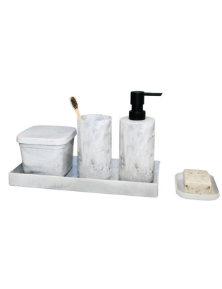 TABULEIRO CD 2757 STONE BRANCO ORGANIZADOR 31X15CM PLST