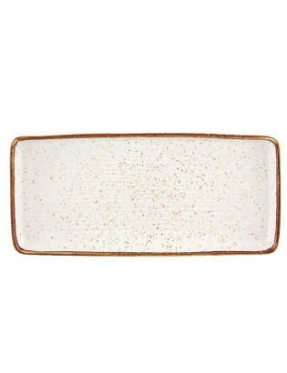 TRAVESSA / TORTEIRA VA RUSTIC BLEND WH RET 36,5X17CM GRES