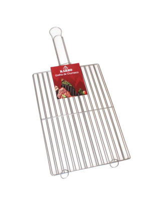 GRELHA CHURRASCO KARBO 2025 Nº5  30X44CM INOX