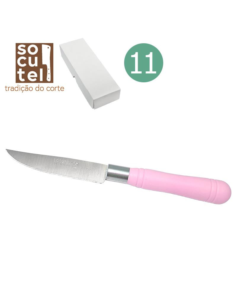 FACA CORTIC. SOCUTEL 1132.0101.042.11 CONJ.12 ROSA CLARO CB/
