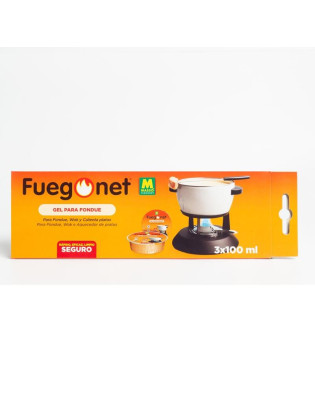 GEL COMBUSTIVEL FUEGONET 231112 P/FONDUE 3X 100ML