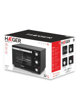 FORNO ELETRICO HAEGER SANTISS OV-22B.032A 22L 1300W PRETO