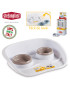 COMEDOURO 97775 DUPLO TORTORA/GRANITO 50X37,5X64CM PLST