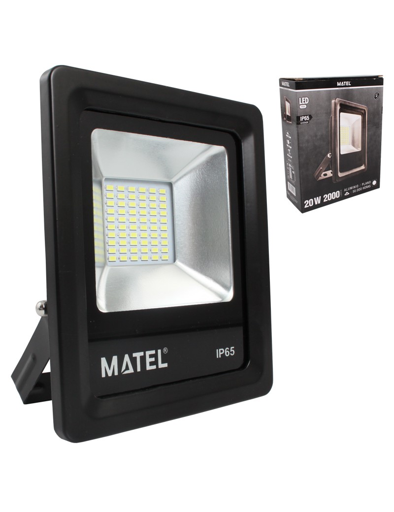 PROJETOR MATEL 20905 LED FRIA 20W 18,4X18X4,5CM