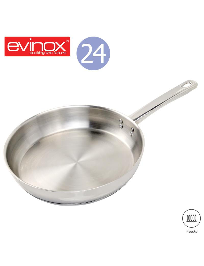 FRIGIDEIRA EVINOX 24CM CLASSIC INOX INDUÇAO