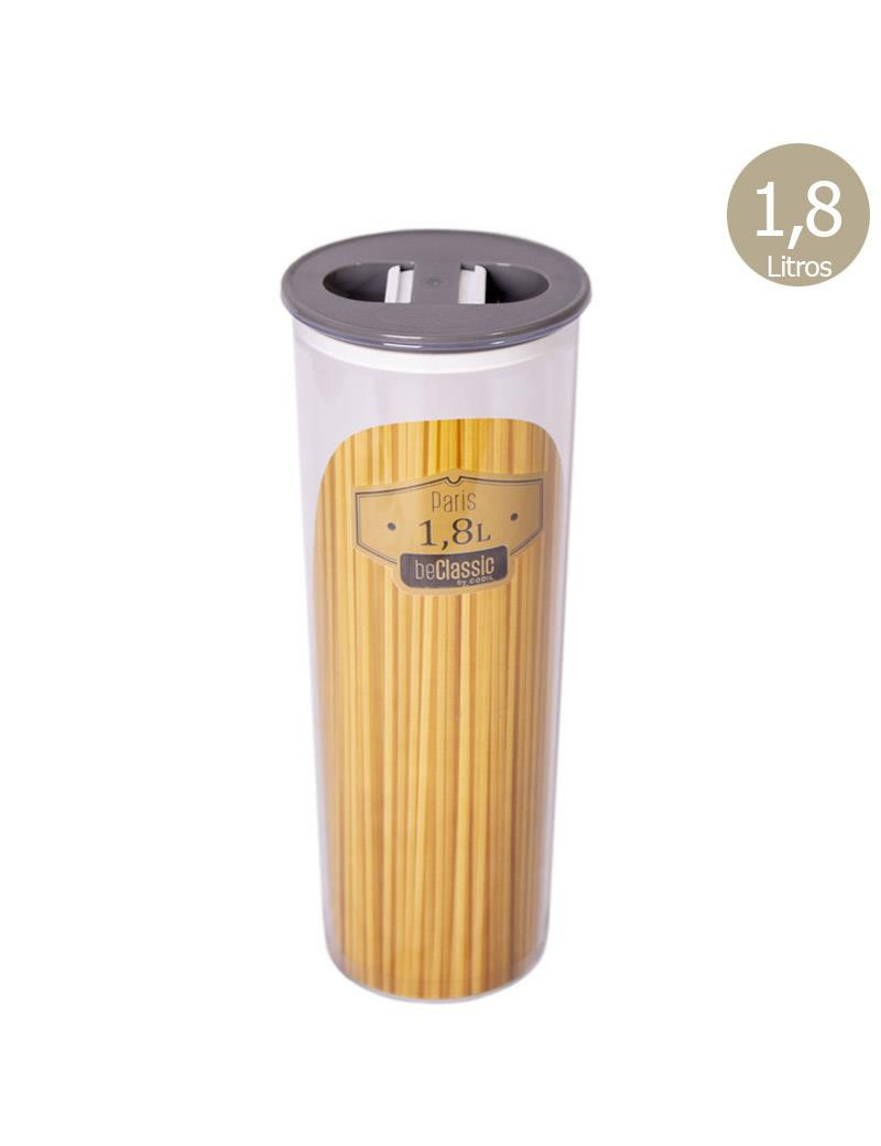 CAIXA HERMETICA CD 2333 BECLASSIC CINZA 1,8L PLST