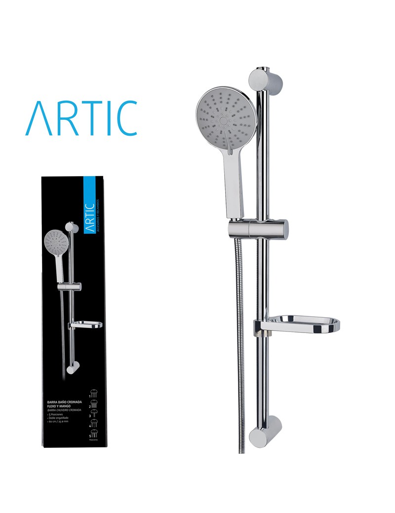 SUPORTE CHUVEIRO ARTIC 46241 CROMADO 60CM