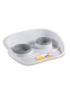 COMEDOURO 97771 DUPLO CINZA/GRANITO 50X37,5X64CM PLST