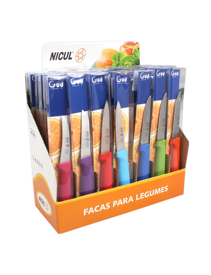 CONJUNTO 35 FACAS P/LEGUMES 3800.4000.3500 C/ CX EXPOSITORA