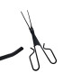 TENAZ LAREIRA PEQUENA 061 CURVA 38CM PRETA