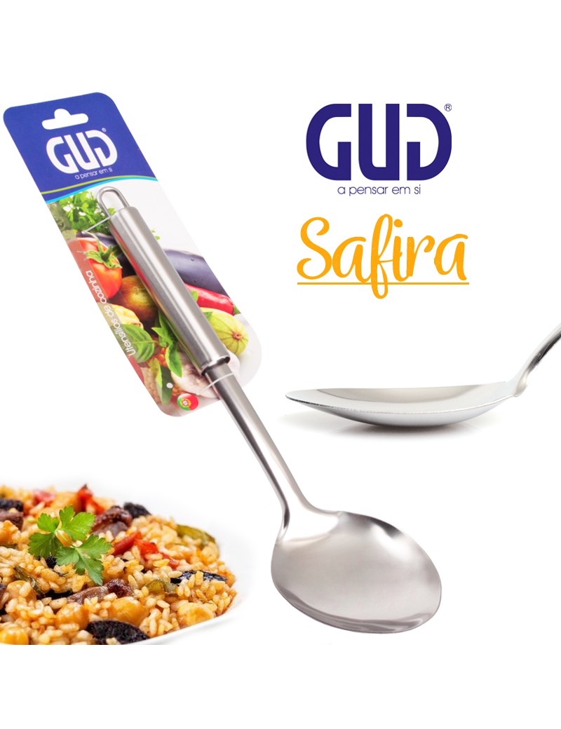 COLHER ARROZ GUD SAFIRA INOX