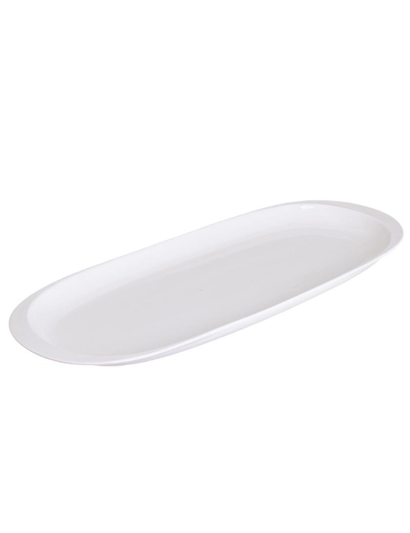 TRAVESSA OVAL BRANCA 57,7X22,2CM PORCELANA