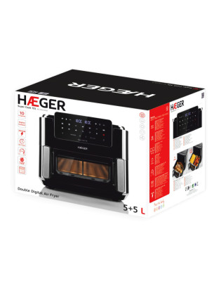 FRITADEIRA HAEGER SUPER C. AF-D10.010B A AR ELET. 10L 2600W