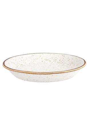 PRATO FUNDO VA RUSTIC BLEND WHITE Ø28X4CM GRES