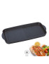 GRELHADOR PLANO 46X26CM AL. FORJ. ANTIAD. INDUÇAO