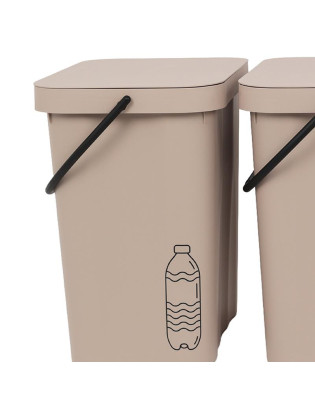 BALDE LIXO CD 2795 BECLAS EASY TO GO BEGE 21L C/ASA