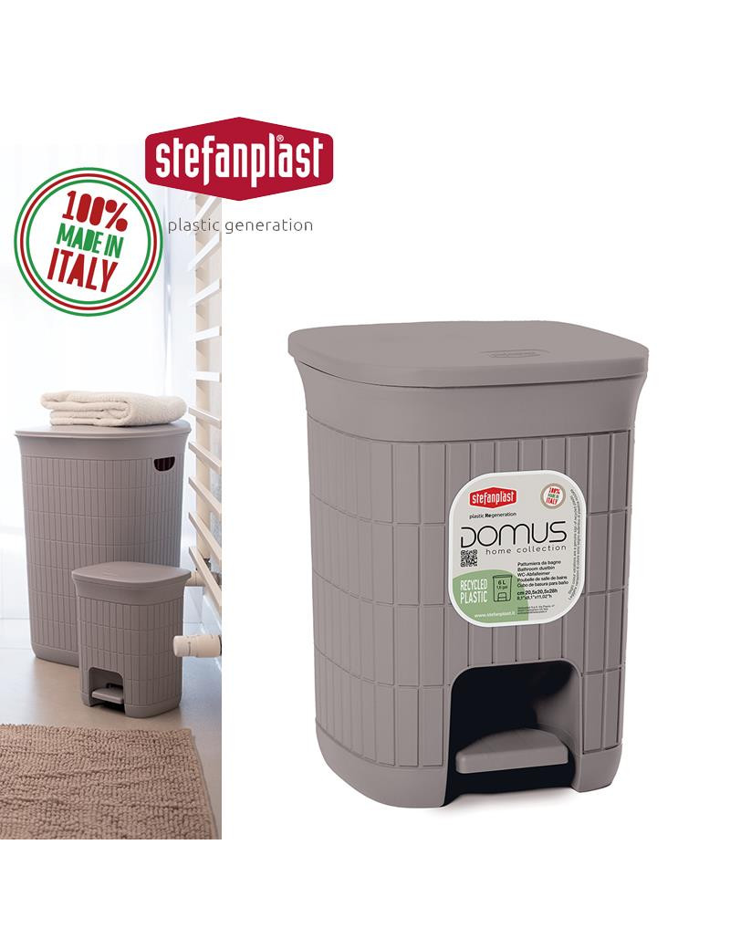 BALDE LIXO 90401 DOMUS TORTORA 6L PLST