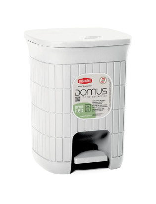 BALDE LIXO 90400 DOMUS BRANCO 6L PLST